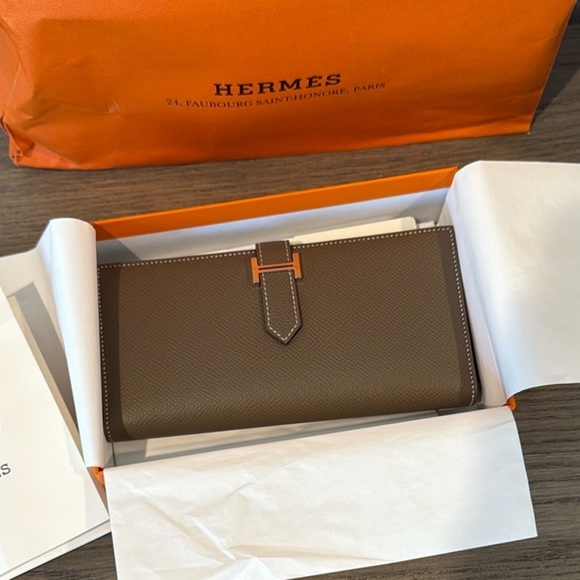 Hermes Handbags - Hermès Epsom Calfskin Bearn Wallet